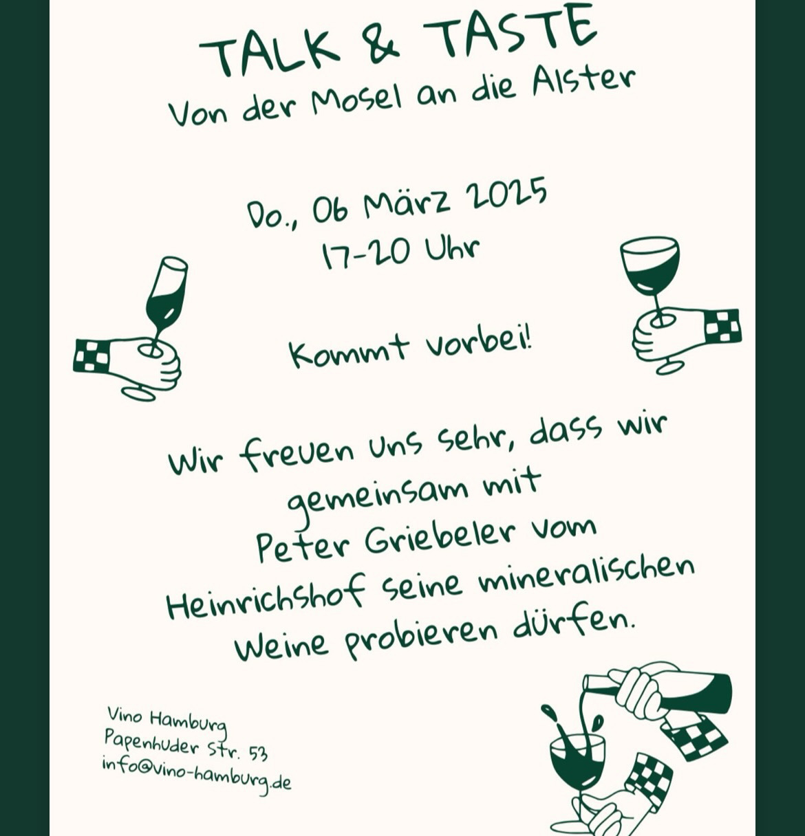 Talk & taste peter griebeler februar 2025